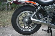 Shadow 500 Rear Wheel Right Side Closeup