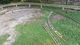 Backyard Railroad Replacing Loop Stringers