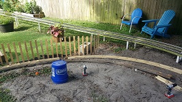 Backyard Railroad Replacing Loop Stringers