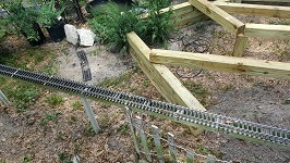 Backyard Railroad RePlanning New Planter Needs More Dirt... For Tunnel