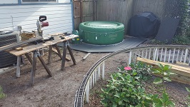 New Deck For New Backyard Hot Tub