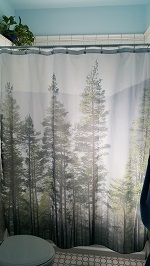 Bathroom Done And Now New Shower Curtain And Towels